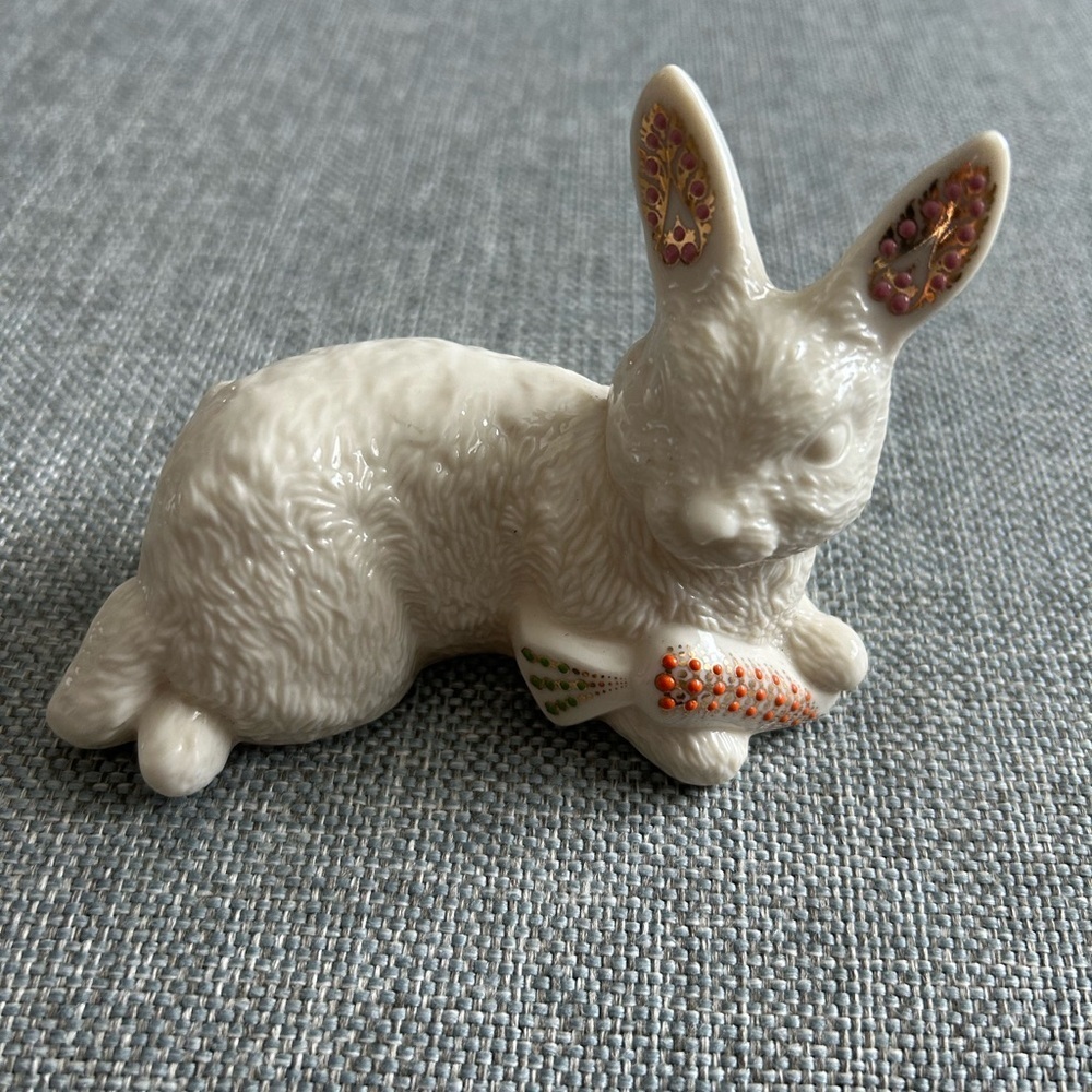 Vintage Lenox China Jewels Collection 1996 “Rabbit With Carrot”
